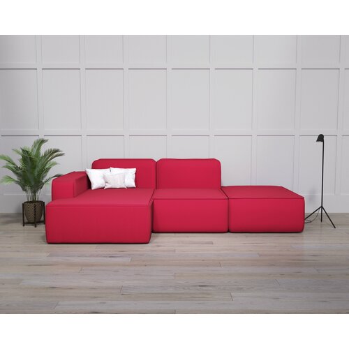 Модульный диван "Робин" с оттоманкой 390x180x80 "нэндо" Velutto 38