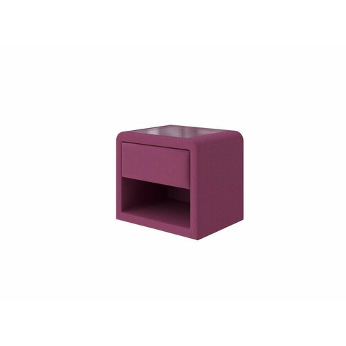 PROxSON Тумба Cube (Ткань: Рогожка Savana Berry (фиолетовый)) 52x41