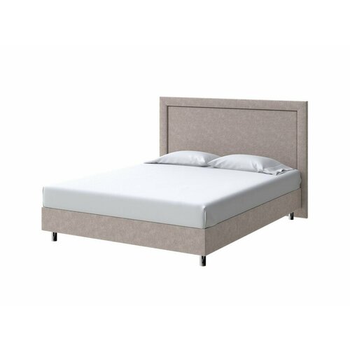 PROxSON Кровать London Boxspring Standart (Ткань: Велюр Gratta 2 Латте) 200x200