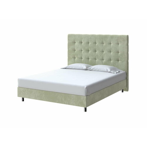 PROxSON Кровать Madrid Boxspring Standart (Ткань: Велюр Лофти Олива) 160x200