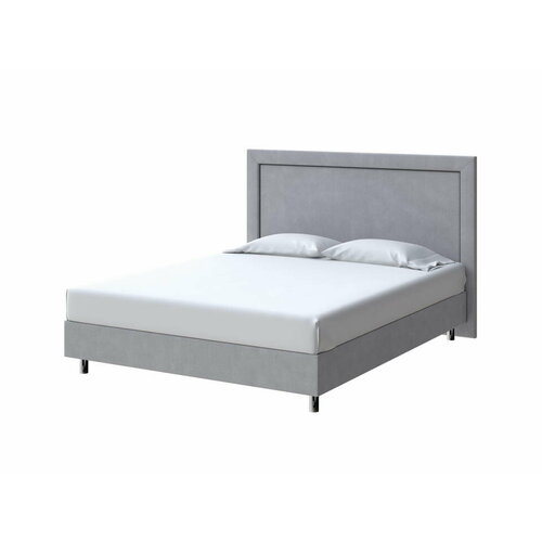 PROxSON Кровать London Boxspring Standart (Ткань: Рогожка Тетра Стальной) 90x200