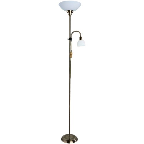 Торшер Arte Lamp Duetto A9569PN-2AB, E27, E14, 120 Вт, высота: 179 см, бронзовый