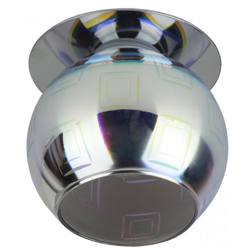 Светильник ЭРА DK88-2, G9, 35 Вт, цвет арматуры: хром, цвет плафона: серый