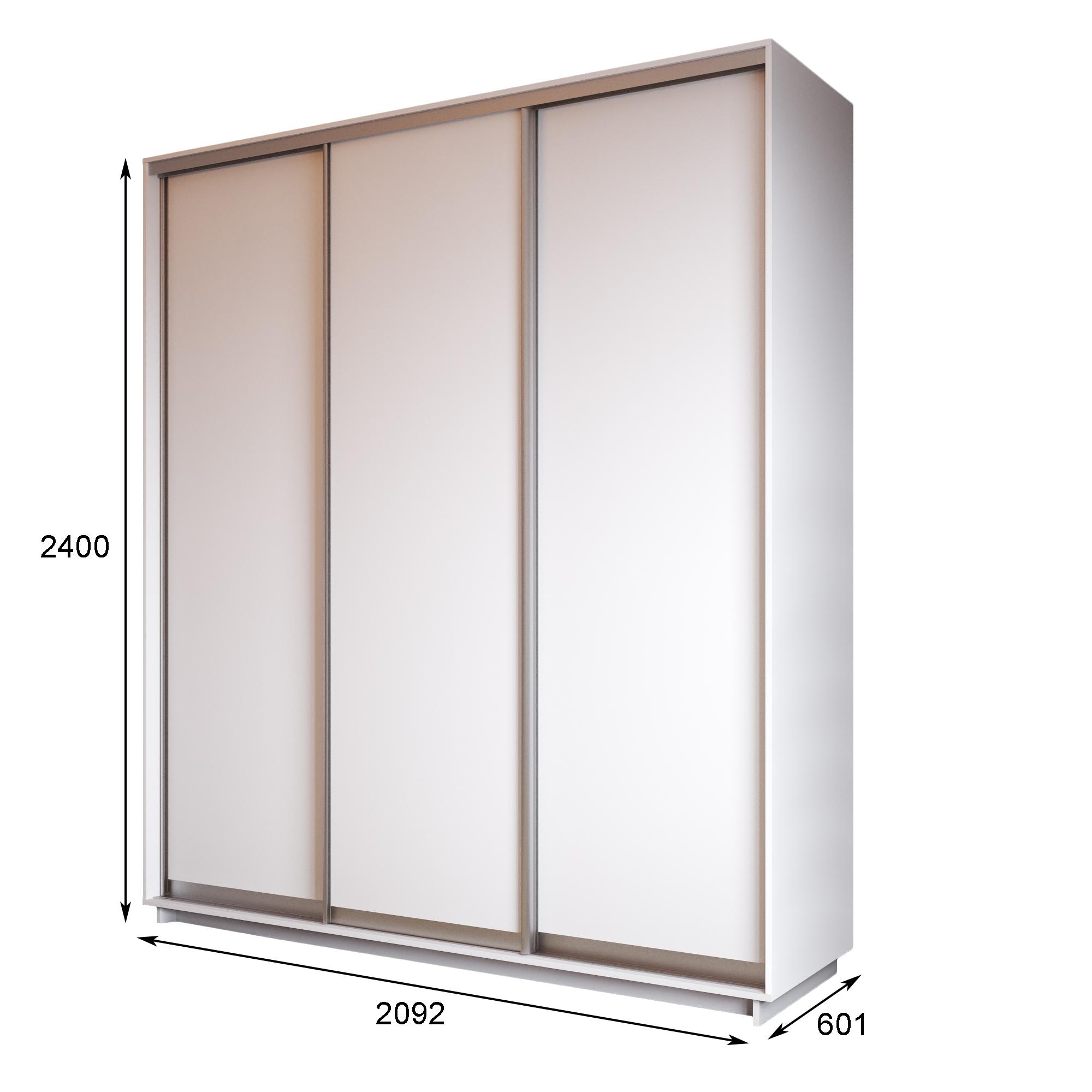 Lazurit Шкаф-купе 3-дверный Фреско