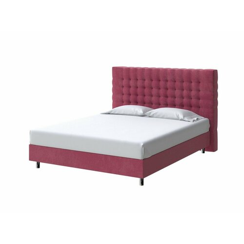 PROxSON Кровать Tallinn Boxspring Standart (Ткань: Велюр Casa Винный) 140x200