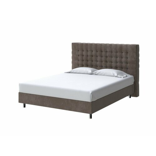 PROxSON Кровать Tallinn Boxspring Standart (Ткань: Велюр Casa Кофейный) 120x200