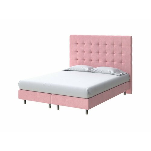 PROxSON Кровать Madrid Boxspring Elite (Ткань: Велюр Casa Жемчужно-розовый) 180x200