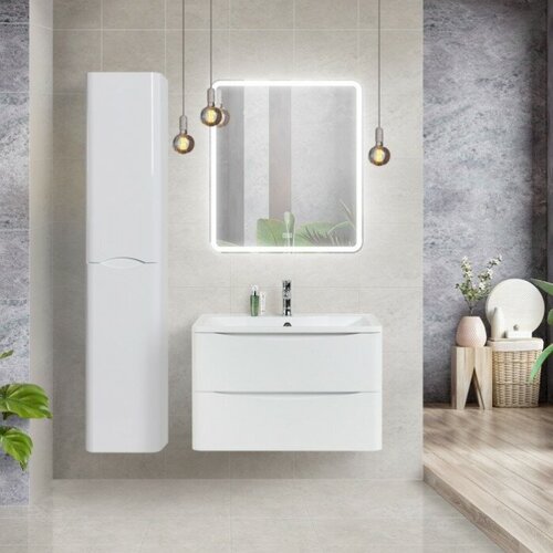 Мебель для ванной BelBagno Acqua 80 Bianco Lucido