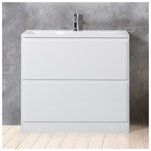 Тумба с раковиной BelBagno Albano 100 напольная, bianco lucido