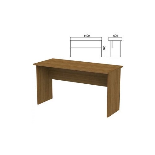 АРГО письменный стол А-003.60, ШхГхВ: 140х60х76 см, цвет: орех