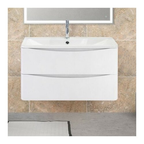 BelBagno Тумба для комплекта BelBagno Acqua 100 подвесная, bianco lucido