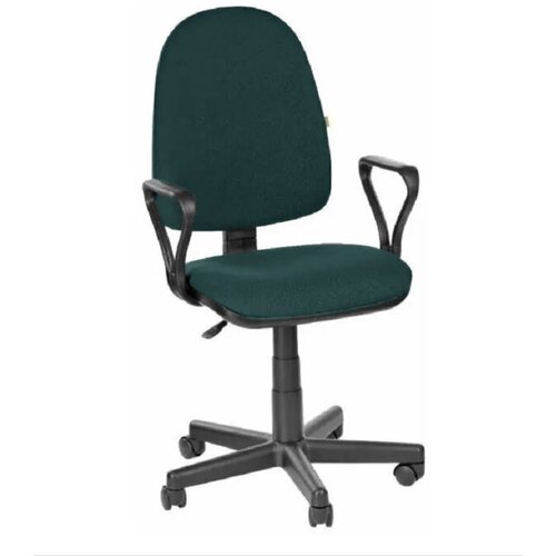 Кресло OLSS Престиж черно-зеленая ткань