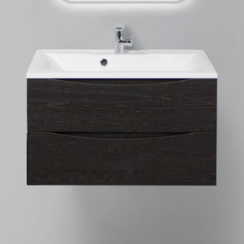 Тумба с раковиной BelBagno Marino 800-2C-SO-RCA-P Rovere Cioccolato Amaro