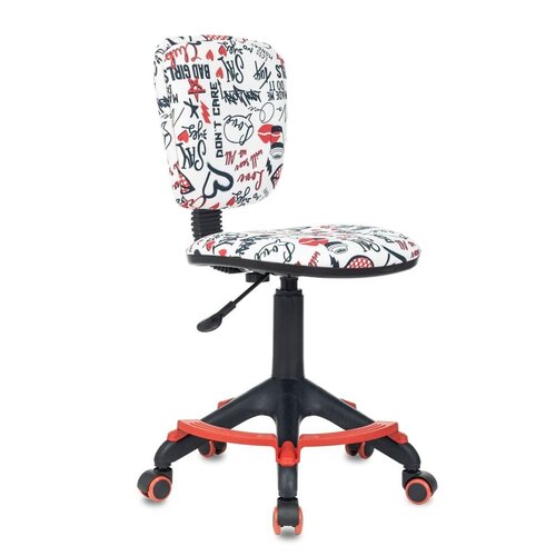 Компьютерное кресло Бюрократ CH-204-F детское, обивка: текстиль, цвет: красные губы