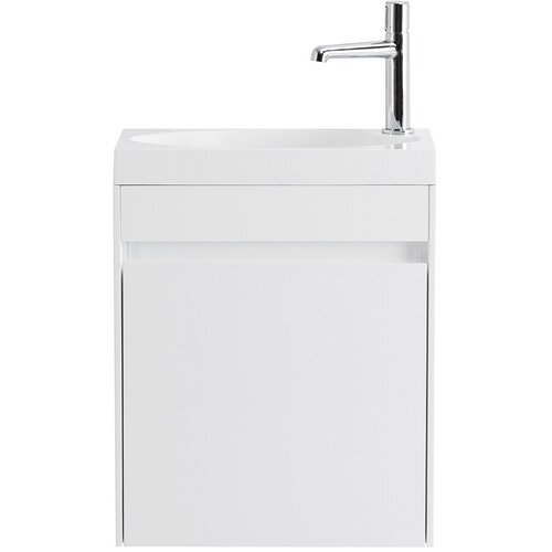 BelBagno База под раковину подвесная с одной дверкой PIETRA MINI-460-1A-SO-BL-L Bianco Lucido BELBAGNO