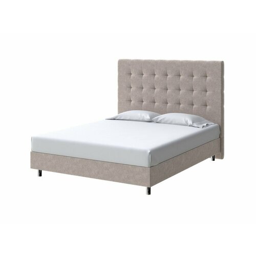 PROxSON Кровать Madrid Boxspring Standart (Ткань: Велюр Gratta 2 Латте) 90x200