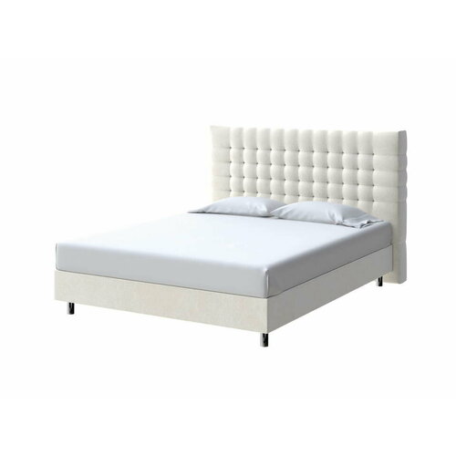 PROxSON Кровать Tallinn Boxspring Standart (Ткань: Велюр Лофти Лён) 180x200