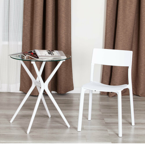 Стул Tetchair LENTO (mod. 43), пластик, 43 х 49 х 77 см, White (Белый) 1 (4шт/уп)