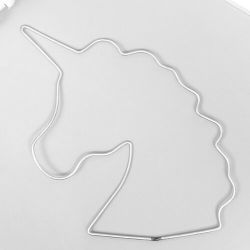 Кольцо металл для изготовления ловца снов "Единорог" 0,2х16х15 см
