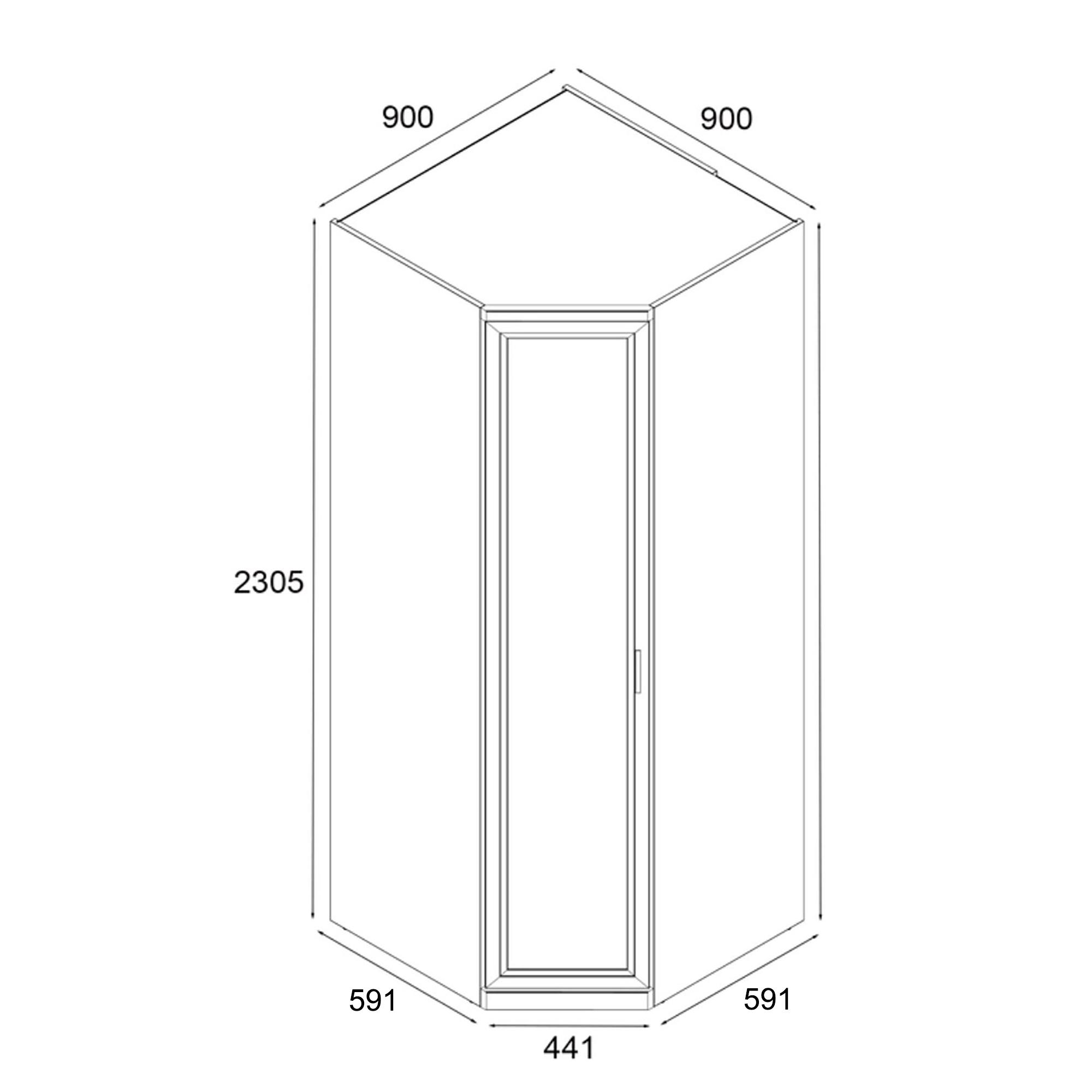 Lazurit Шкаф угловой Магна