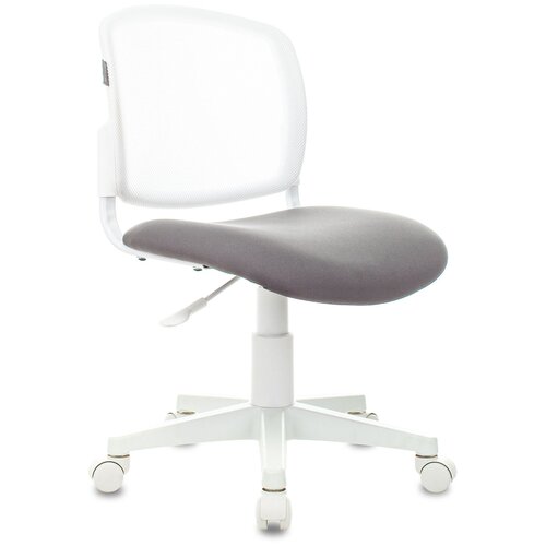 Компьютерное кресло Бюрократ CH-296NX детское, обивка: сетка/текстиль, цвет: белый/neo grey