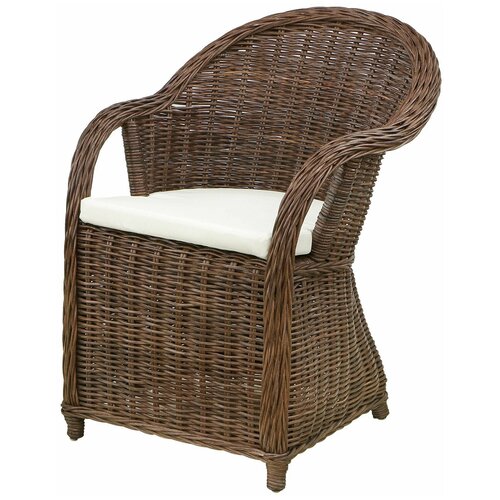 Кресло Rattan grand riyad с подушкой medium brown