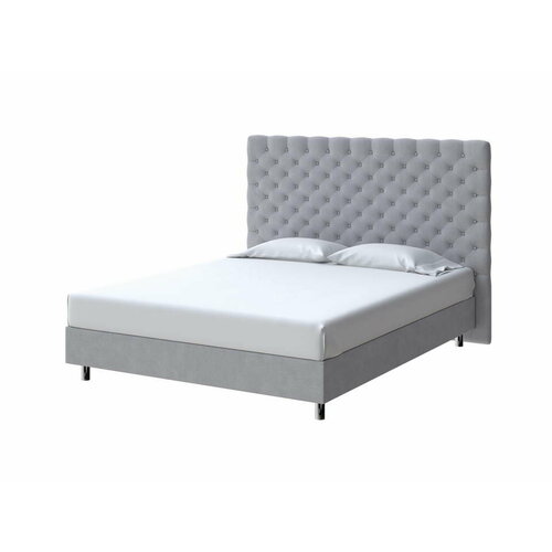 PROxSON Кровать Paris Boxspring Standart (Ткань: Рогожка Тетра Стальной) 160x200