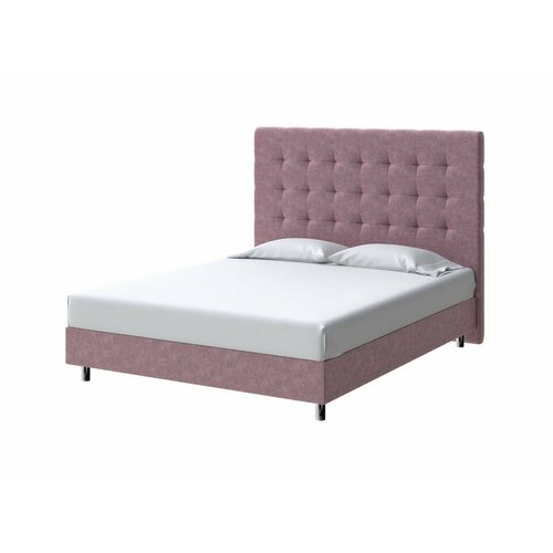 PROxSON Кровать Madrid Boxspring Standart (Ткань: Велюр Gratta 6 Ягодный мусс) 90x200