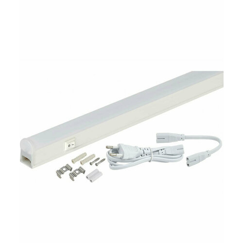 Линейный светильник ЭРА LLED-01-04W-4000-W, 4 Вт, 31.1 х 2.2 см, цвет арматуры: белый, цвет плафона: белый