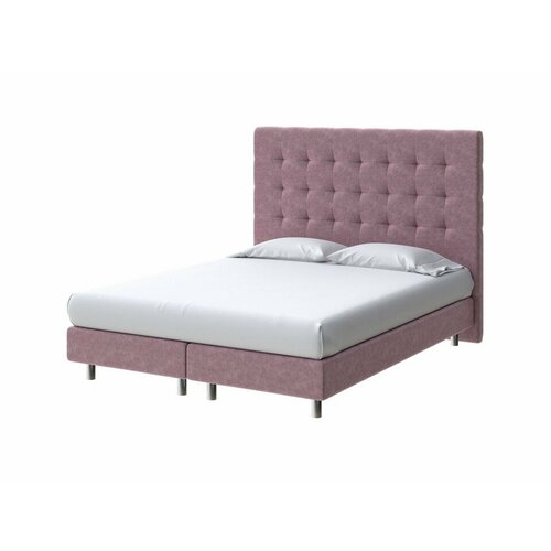 PROxSON Кровать Madrid Boxspring Elite (Ткань: Велюр Gratta 6 Ягодный мусс) 80x200