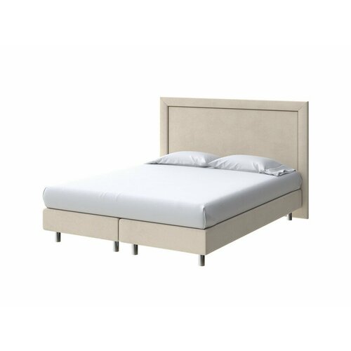 PROxSON Кровать London Boxspring Elite (Ткань: Велюр Ultra Песочный) 140x200