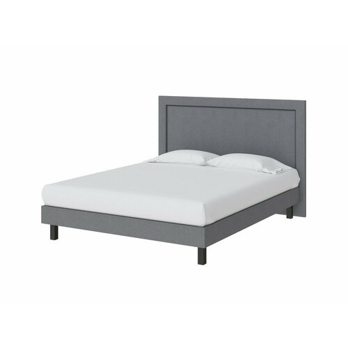 PROxSON Кровать London Boxspring Standart (Ткань: Рогожка Тетра Стальной) 180x200