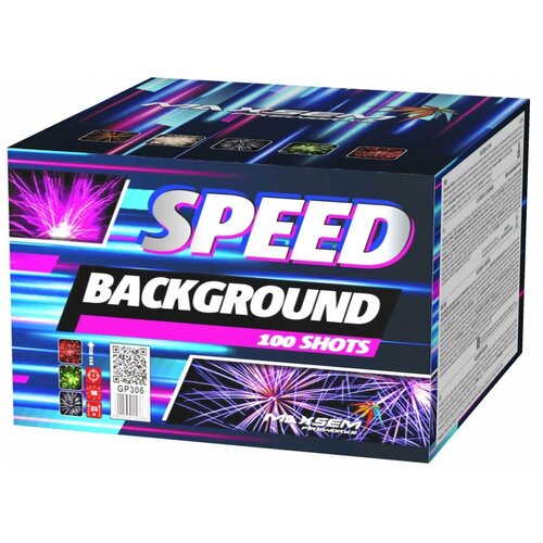 Батарея салютов MAXSEM Speed Background GP306, 100 залпов, фиолетовый