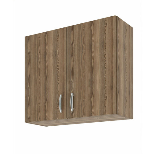 Кухонный модуль настенный коричневый навесной кухонный шкаф для посуды шириной 80 см, Феликс