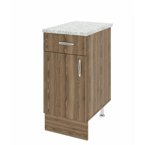 Кухонный модуль настенный 40x29x67,6 см коричневый навесной кухонный шкаф для посуды в цвете Дуб Шато, Феликс