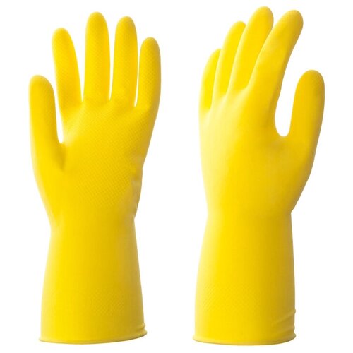 Перчатки латексные HQ Profiline многоразовые желтые р. L 1 шт