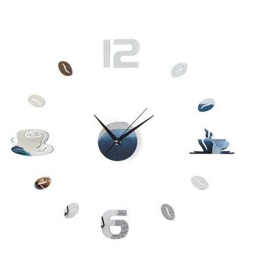 Соломон Часы-наклейка "Время кофе", d-50 см