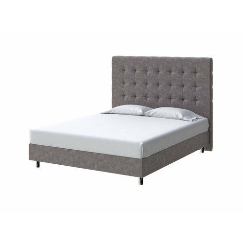 PROxSON Кровать Madrid Boxspring Standart (Ткань: Велюр Gratta 7 Жареный миндаль) 160x200