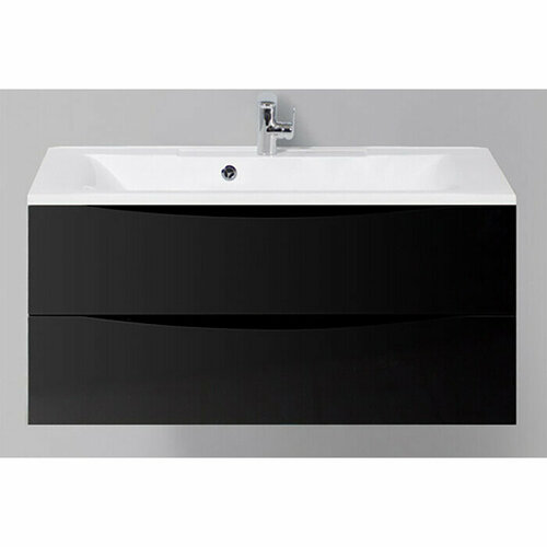 Тумба с раковиной BelBagno Marino-Cer 100 Nero Lucido (MARINO-CER-1000-2C-SO-NL-P, BB-0324-100-LVB)