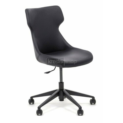 Кресло для переговорной Antea ANTEA R10 black Dakota black черная натуральная кожа