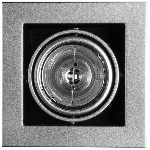 Светильник Arte Lamp Cardani medio A5930PL-1SI, G5.3, 50 Вт, теплый белый, цвет арматуры: серебристый, цвет плафона: серый