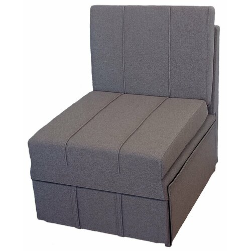 Малогабаритное кресло-кровать без подлокотников StylChairs Сёма, ширина 60 см, обивка: ткань, цвет: бежево-коричневый