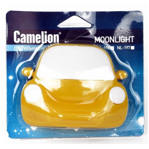 Ночник "Camelion" NL-196 Машинка желтая