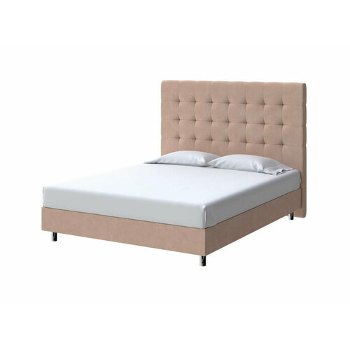 PROxSON Кровать Madrid Boxspring Standart (Ткань: Рогожка Тетра Ореховый) 140x200