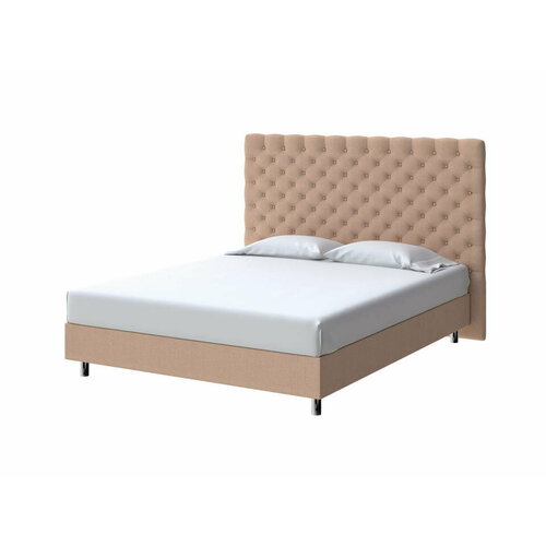 PROxSON Кровать Paris Boxspring Standart (Ткань: Рогожка Savana Camel (бежевый)) 80x200