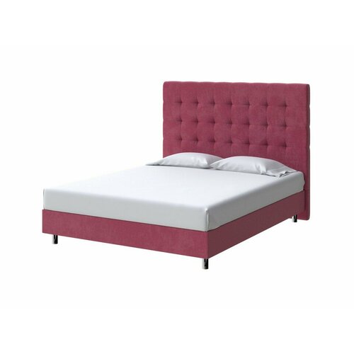 PROxSON Кровать Madrid Boxspring Standart (Ткань: Велюр Casa Винный) 120x200