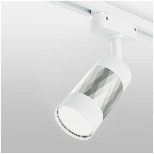 Трековый однофазный светильник Elektrostandard Mizar MRL 1007, GU10, цвет белый / серебро