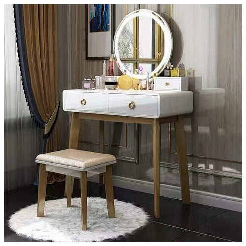 Туалетный столик с зеркалом модный, стол и табуретка SmartBird OMI 400