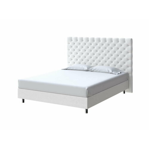 PROxSON Кровать Paris Boxspring Standart (Ткань: Рогожка Тетра Молочный) 200x200