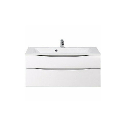 Тумба с раковиной BelBagno Marino-H60 120 bianco lucido (MARINO-H60-1200-2C-SO-BL-P, BB1200/450-LV-MR-PR)